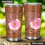 Faith Hope Love Breast Cancer Awareness Tumbler 0622