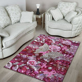 Tapis de sensibilisation au cancer du sein à motif de guerrière rose 0622