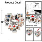 À jamais dans mon cœur - Ornement commémoratif transparent personnalisé