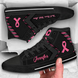 Vous ne marcherez jamais seul(e) - Chaussures montantes personnalisées pour la sensibilisation au cancer du sein