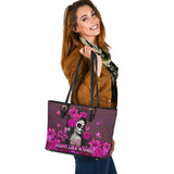 Sac en cuir « Fight Like A Girl » pour la sensibilisation au cancer du sein 0622