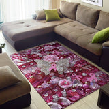 Tapis de sensibilisation au cancer du sein à motif de guerrière rose 0622