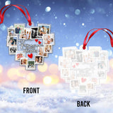 À jamais dans mon cœur - Ornement commémoratif transparent personnalisé