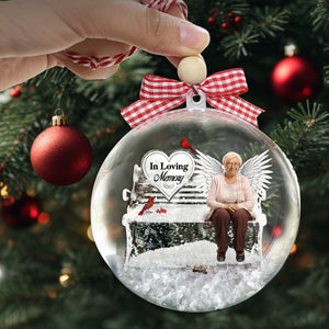 Banc commémoratif en souvenir - Boule à neige commémorative personnalisée