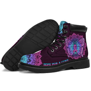 Bottes toutes saisons Hope For A Cure pour la sensibilisation au cancer du sein 0622