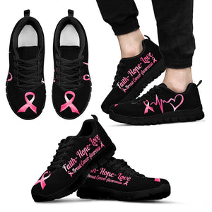 Baskets Faith Hope Love pour la sensibilisation au cancer du sein 0622
