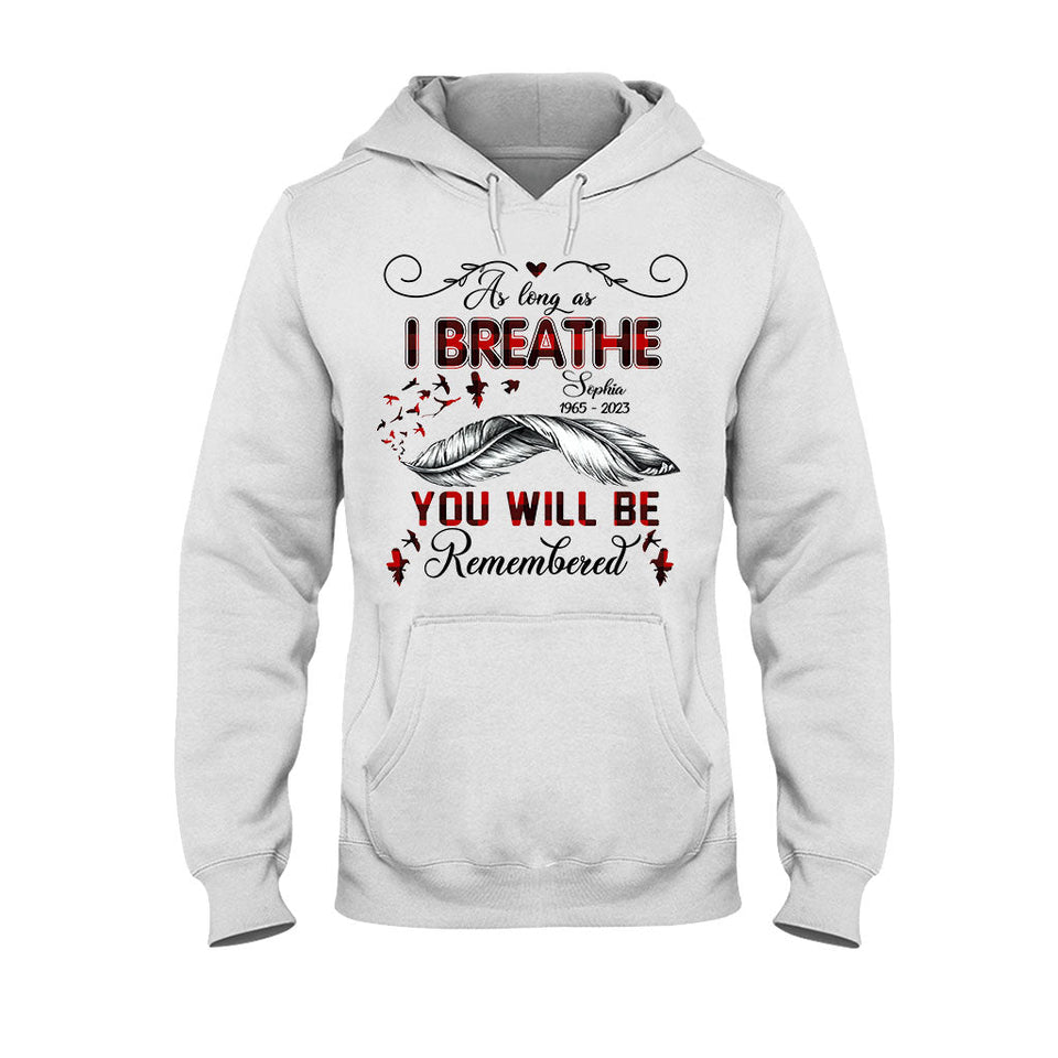 On se souviendra de toi - T-shirt et sweat à capuche commémoratifs personnalisés