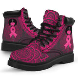 Mandala de sensibilisation au cancer du sein Bottes toutes saisons 0622