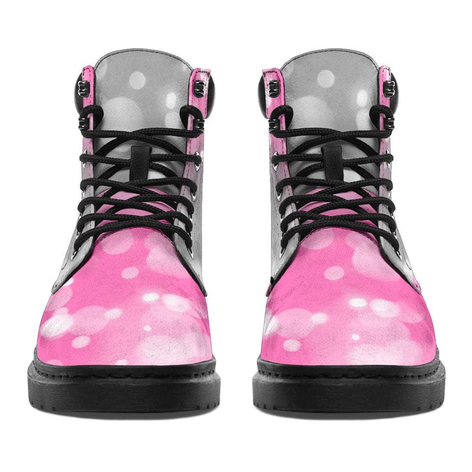 Bottes toutes saisons Peace Love Cure Sensibilisation au cancer du sein 0622 