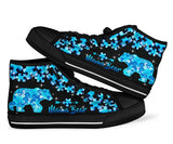 Autism Mom Mamabear Fête des Mères Sensibilisation à l'autisme Chaussures montantes 0622