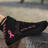 Vous ne marcherez jamais seul(e) - Chaussures montantes personnalisées pour la sensibilisation au cancer du sein