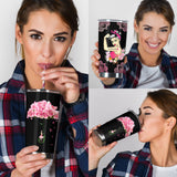 Never Give Up Breast Cancer Awareness Tumbler 0622