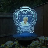 Pas un jour ne passe sans que tu ne nous manques - Cadeau commémoratif en cas de décès - Lampe solaire de jardin personnalisée