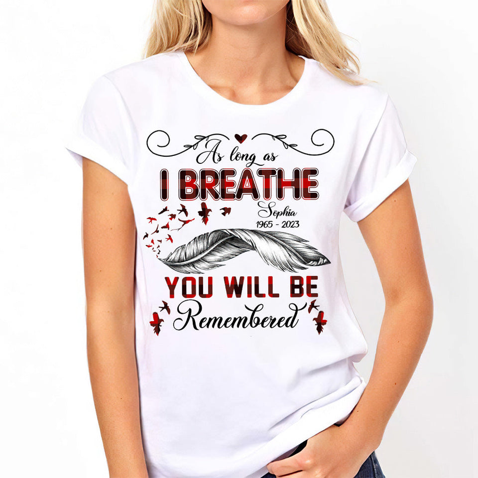 On se souviendra de toi - T-shirt et sweat à capuche commémoratifs personnalisés