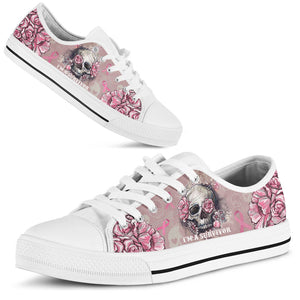 Chaussures basses « Je suis une survivante du cancer du sein » - Sensibilisation au cancer du sein - 0622