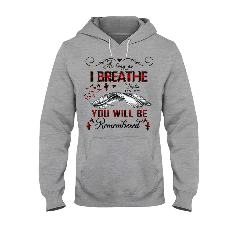 On se souviendra de toi - T-shirt et sweat à capuche commémoratifs personnalisés