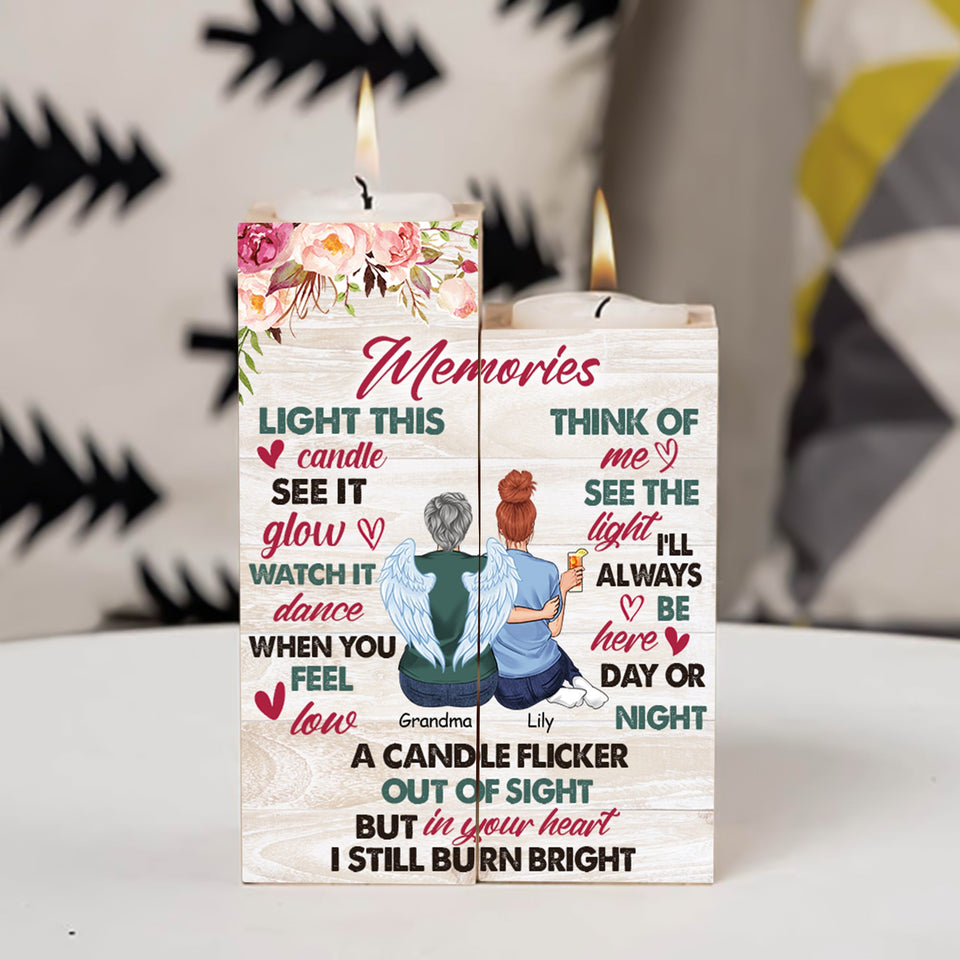 Allumez cette bougie - Porte-bougie commémoratif personnalisé