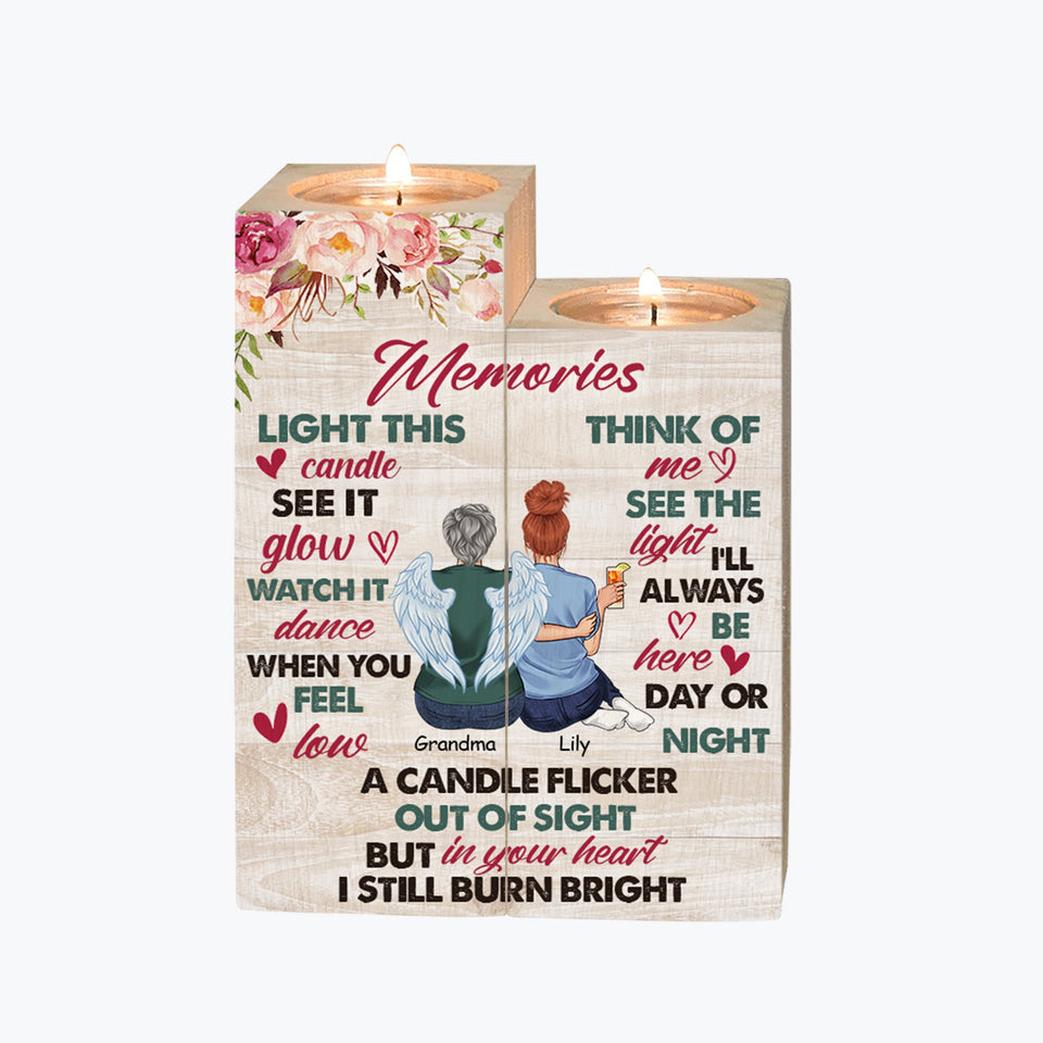 Allumez cette bougie - Porte-bougie commémoratif personnalisé