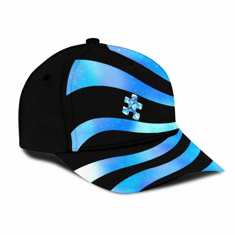 Casquette de sensibilisation à l'autisme avec trous d'aération imprimés