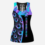 Accepter, comprendre, aimer - Leggings et débardeur ajouré pour la sensibilisation à l'autisme