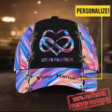 L'amour n'a pas besoin de mots - Casquette classique personnalisée pour la sensibilisation à l'autisme avec trous d'aération imprimés
