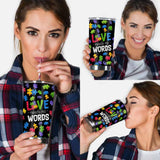Love Needs No Words - Autism Awareness Tumbler