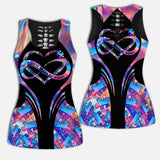 Love Needs No Words - Autism Awareness Leggings And Hollow Tank Top