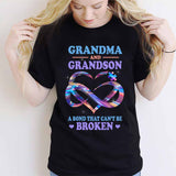 T-shirt et sweat à capuche personnalisés « Grand-mère et petit-fils » pour la sensibilisation à l’autisme