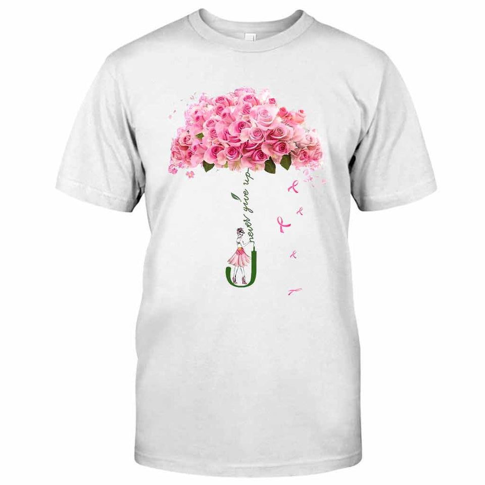 N'abandonnez jamais - T-shirt et sweat à capuche de sensibilisation au cancer du sein 072021