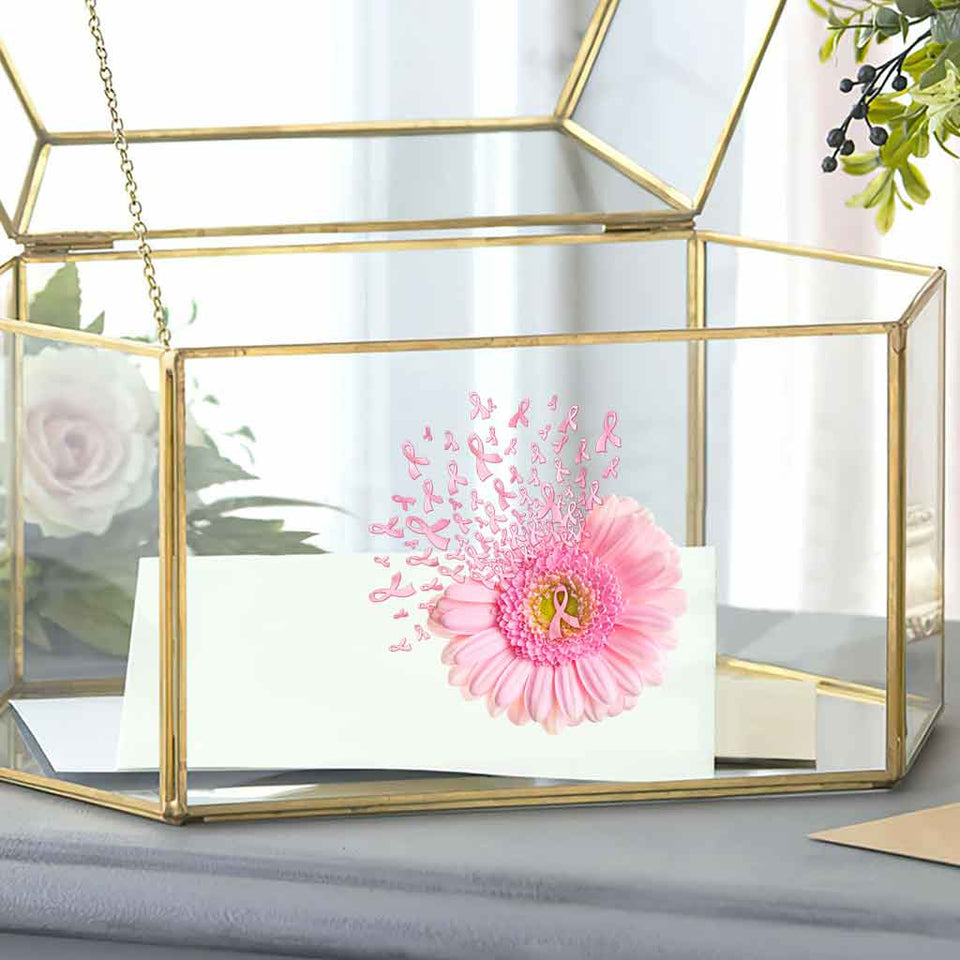 Autocollant Rose Marguerite - Sensibilisation au cancer du sein (intégral) 072021
