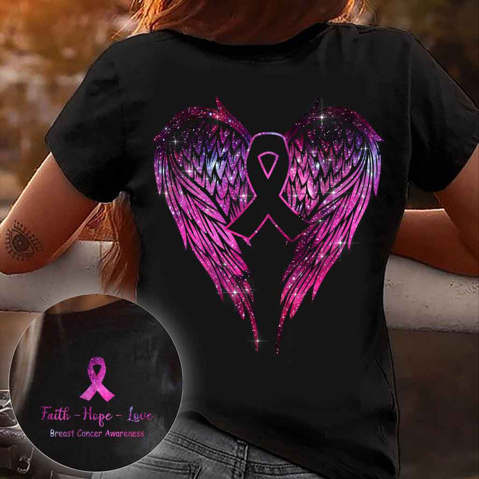 T-shirt et sweat à capuche Wings - Sensibilisation au cancer du sein 072021