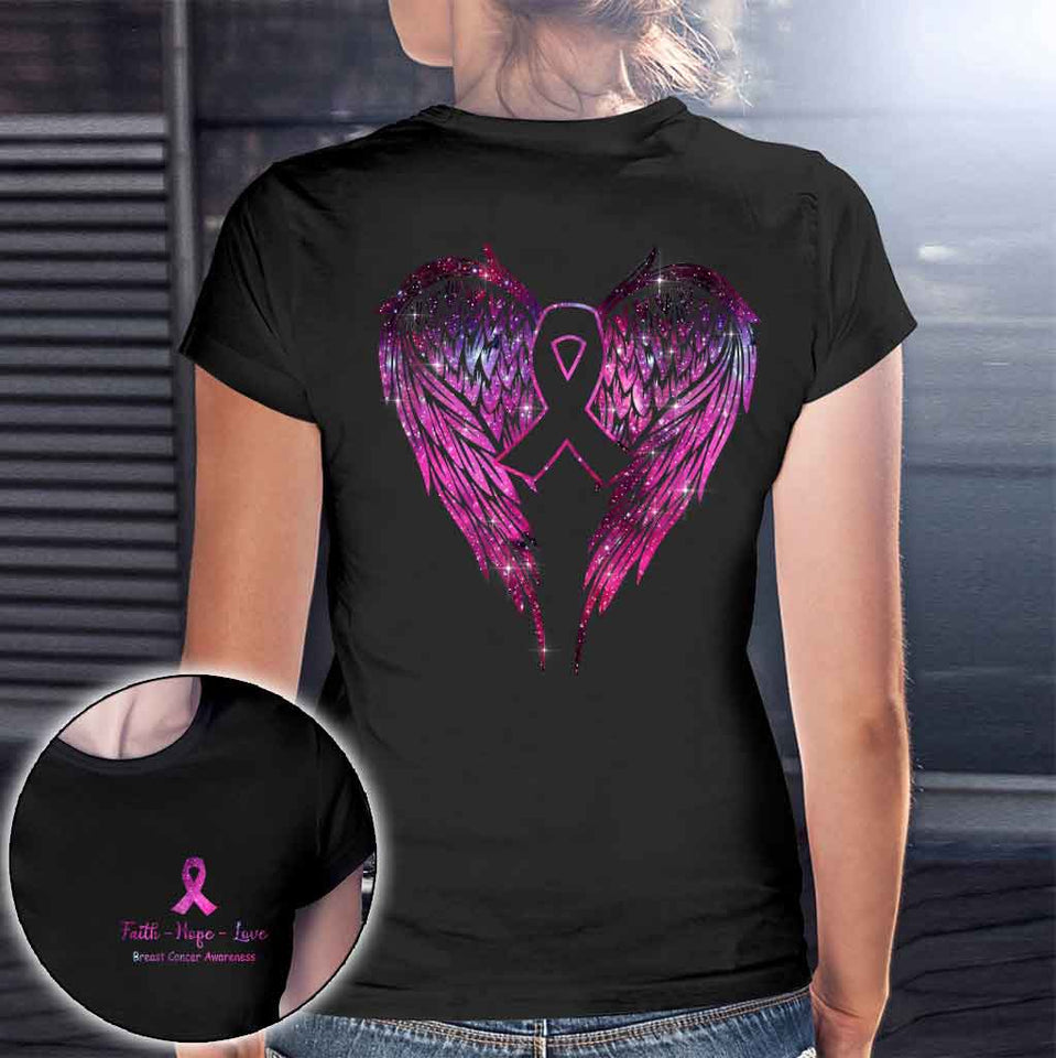 T-shirt et sweat à capuche Wings - Sensibilisation au cancer du sein 072021