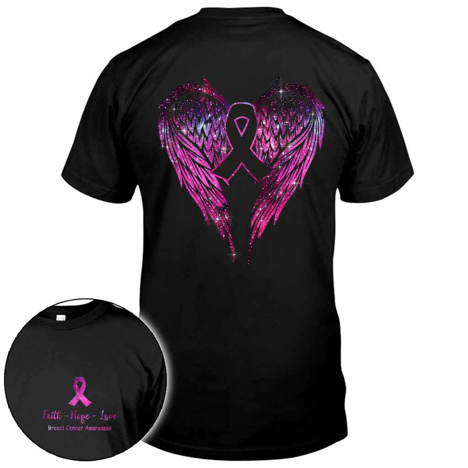T-shirt et sweat à capuche Wings - Sensibilisation au cancer du sein 072021