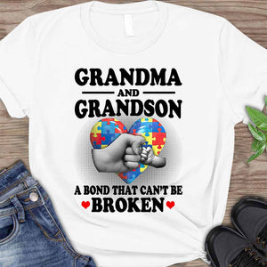 Grandma And Grandson - Autism Awareness T-shirt And Hoodie 062021