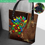 Accept Understand Love - Autism Awareness Tote Bag 062021