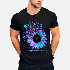 Accept Understand Love - Autism Awareness T-shirt And Hoodie 062021