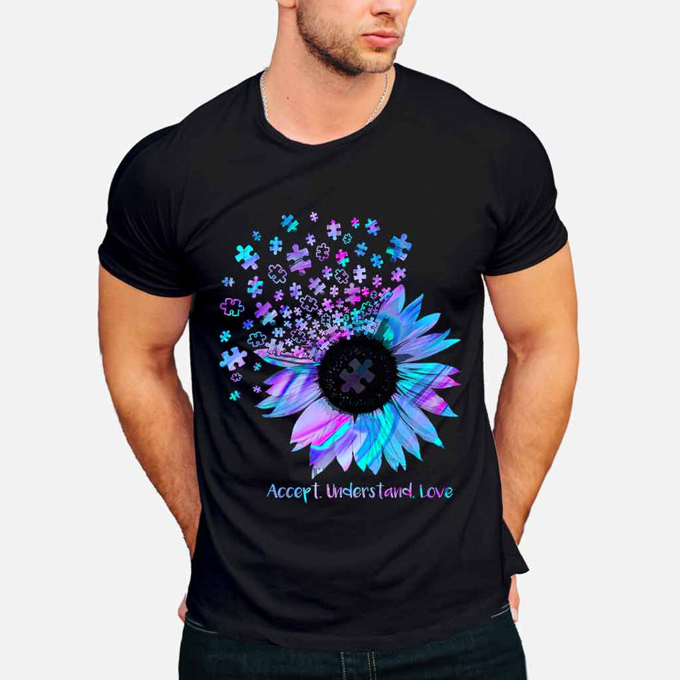 Accept Understand Love - Autism Awareness T-shirt And Hoodie 062021