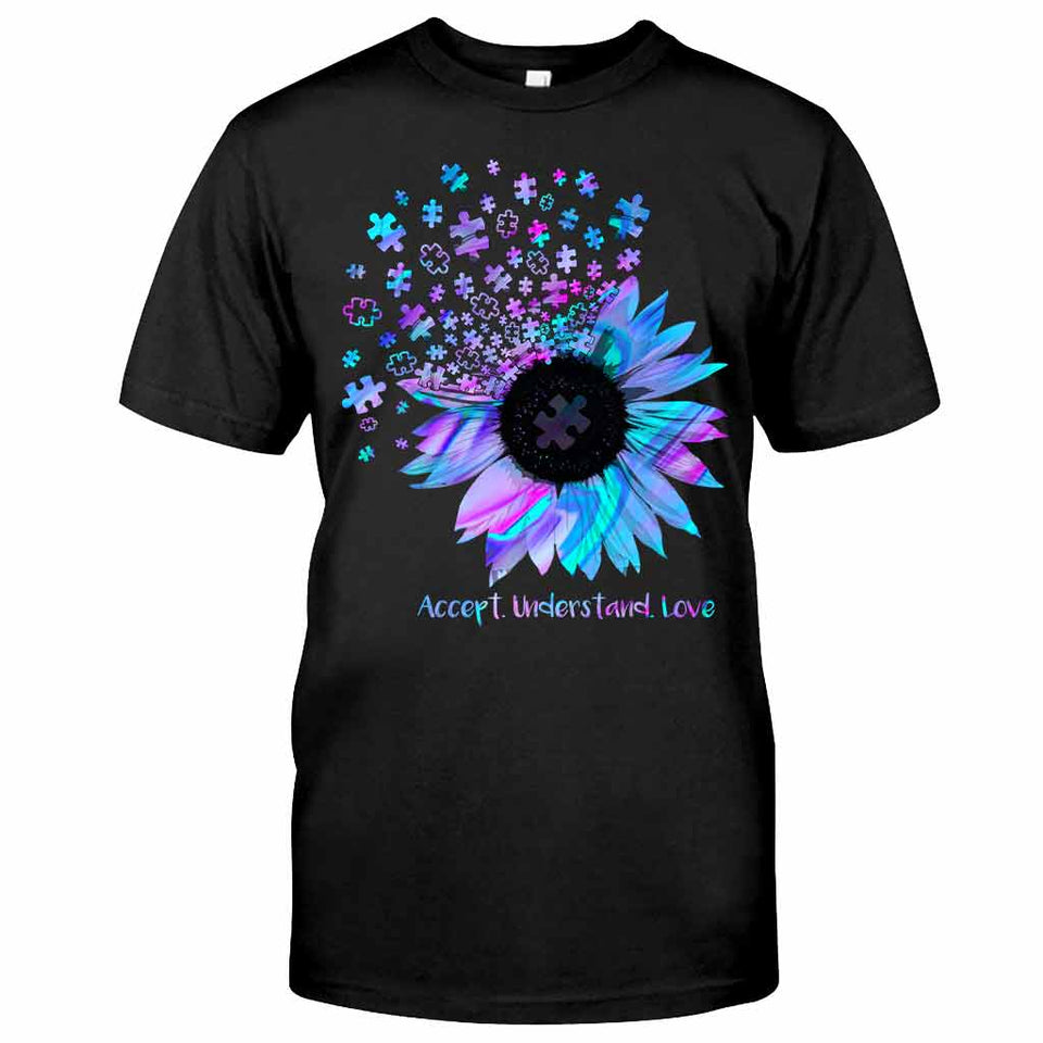 Accept Understand Love - Autism Awareness T-shirt And Hoodie 062021