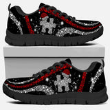 Puzzle Christmas Hat - Autism Awareness Sneakers With 3D Pattern Print