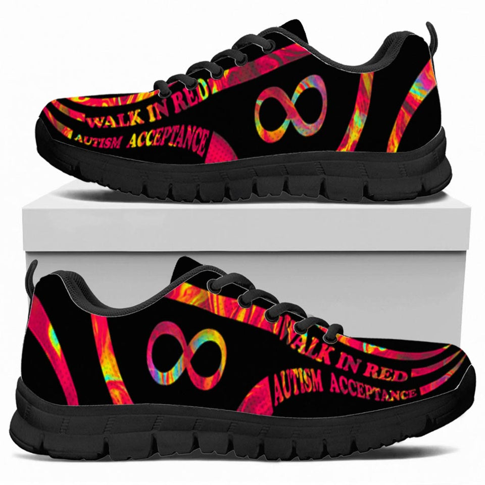Marcher en rouge - Baskets pour l'acceptation de l'autisme