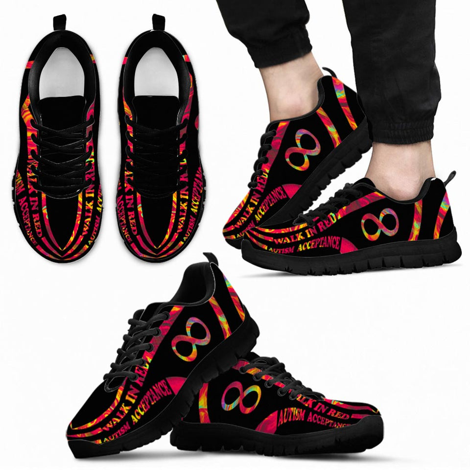 Marcher en rouge - Baskets pour l'acceptation de l'autisme