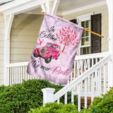 En octobre, nous portons du rose - Drapeau de sensibilisation au cancer du sein 0822