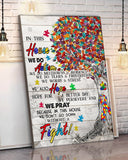 In This House Autism Awareness Canvas And Poster 0523