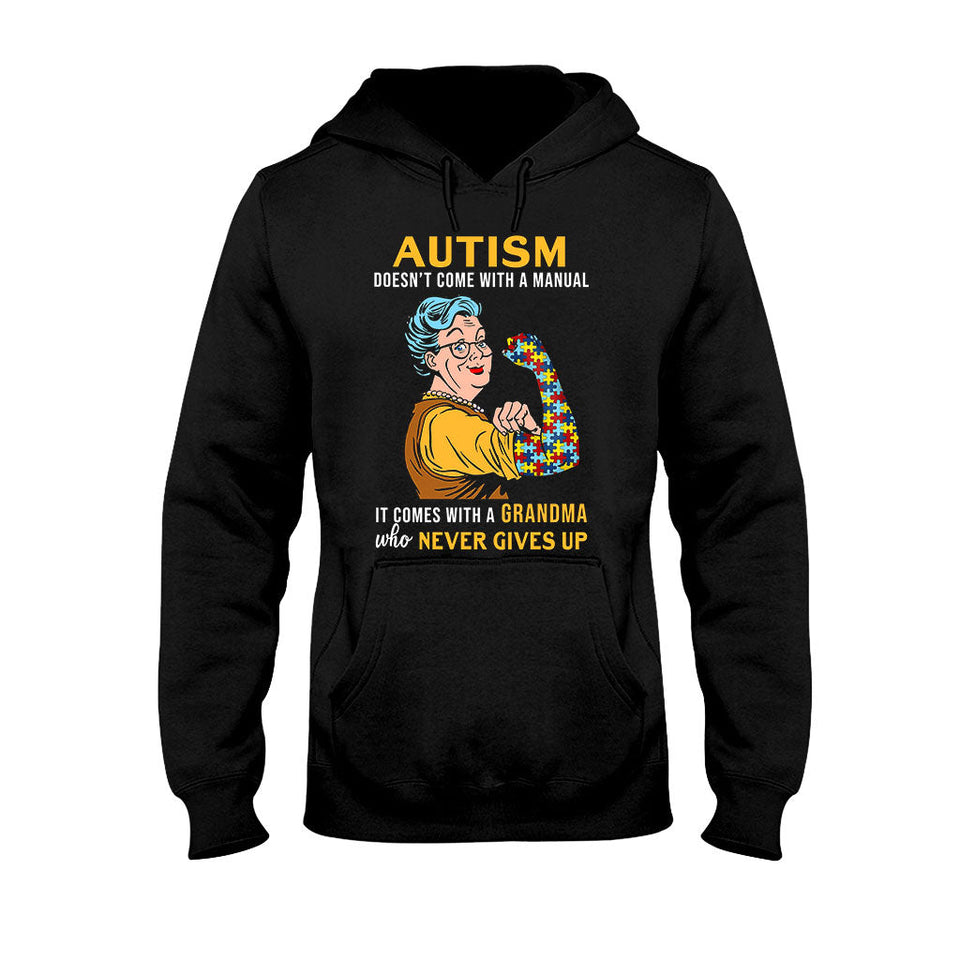 T-shirt et sweat à capuche « Ne jamais abandonner » pour la sensibilisation à l'autisme 112021