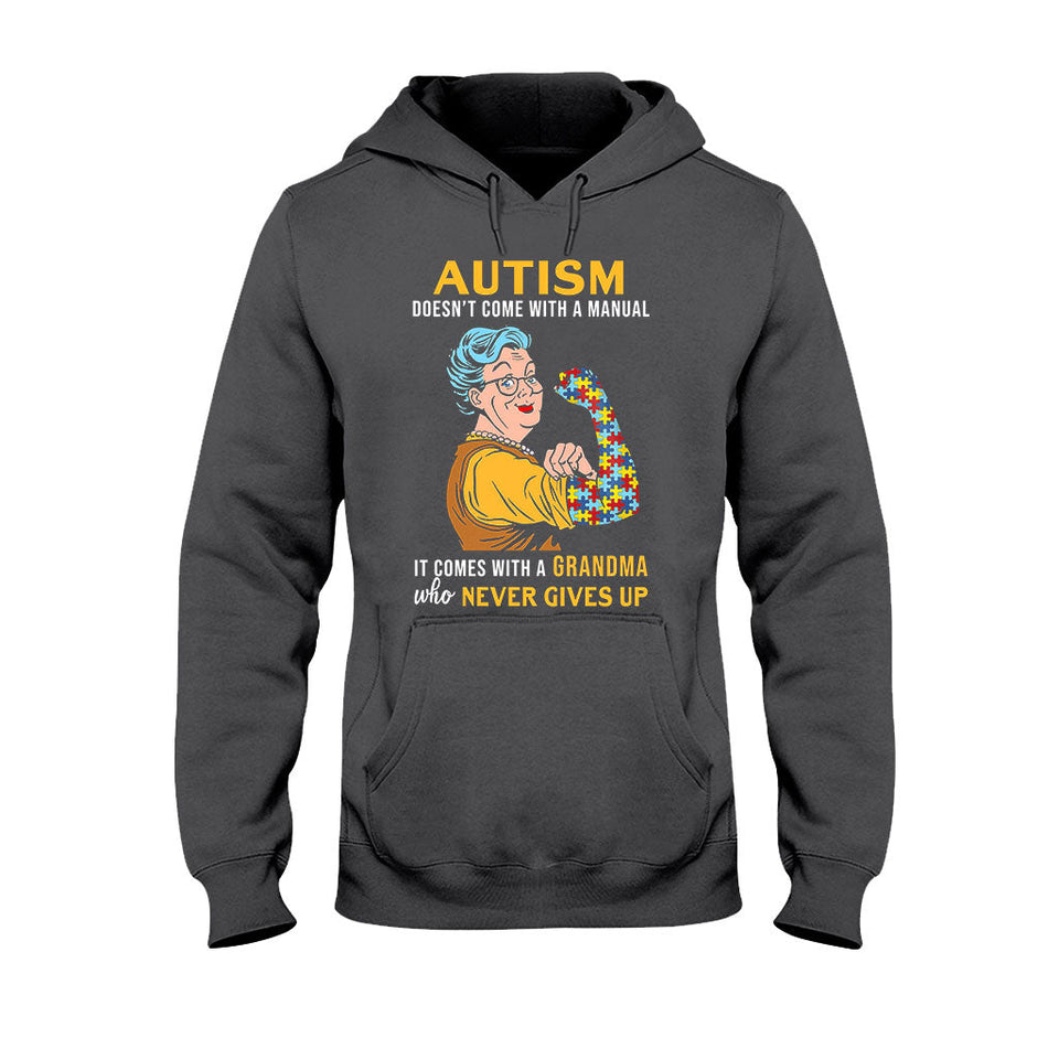 T-shirt et sweat à capuche « Ne jamais abandonner » pour la sensibilisation à l'autisme 112021