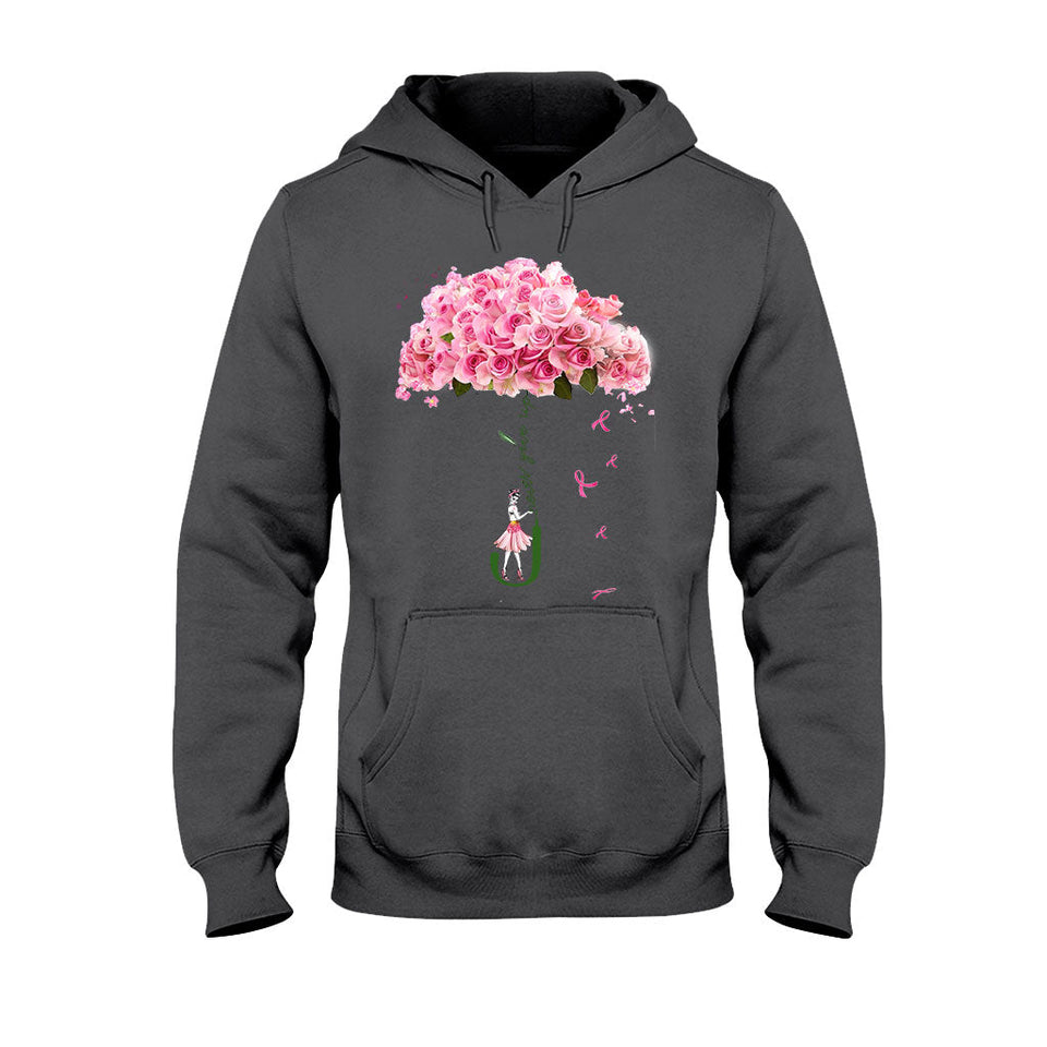 N'abandonnez jamais - T-shirt et sweat à capuche de sensibilisation au cancer du sein 072021