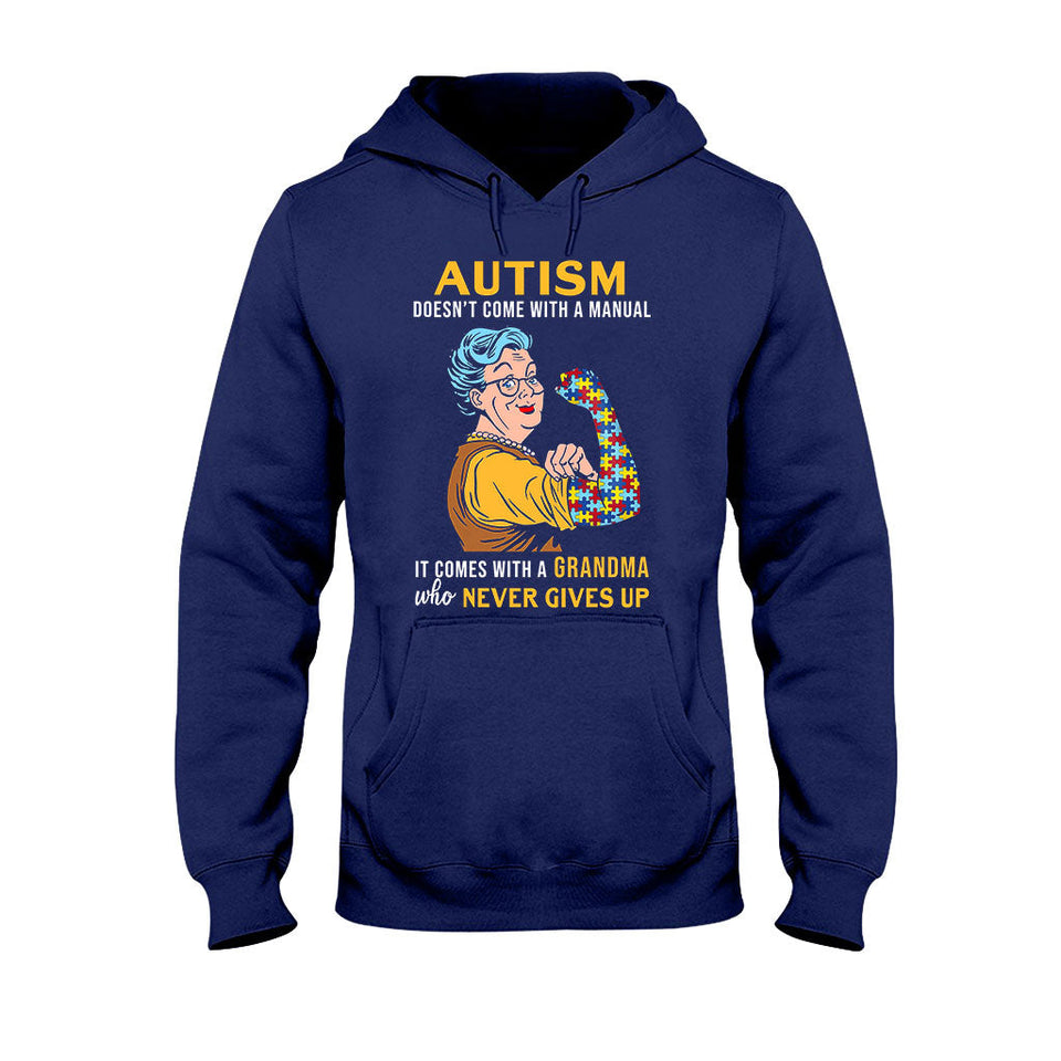T-shirt et sweat à capuche « Ne jamais abandonner » pour la sensibilisation à l'autisme 112021