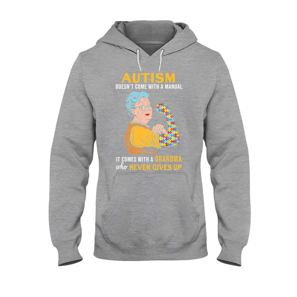T-shirt et sweat à capuche « Ne jamais abandonner » pour la sensibilisation à l'autisme 112021