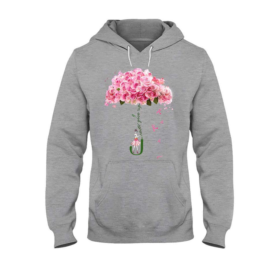 N'abandonnez jamais - T-shirt et sweat à capuche de sensibilisation au cancer du sein 072021