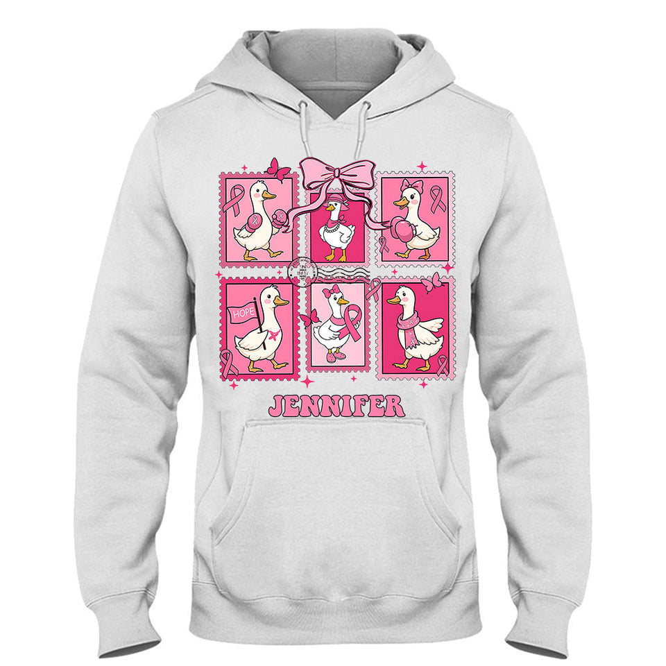 En octobre, on porte du rose - T-shirt et sweat à capuche personnalisés pour la sensibilisation au cancer du sein